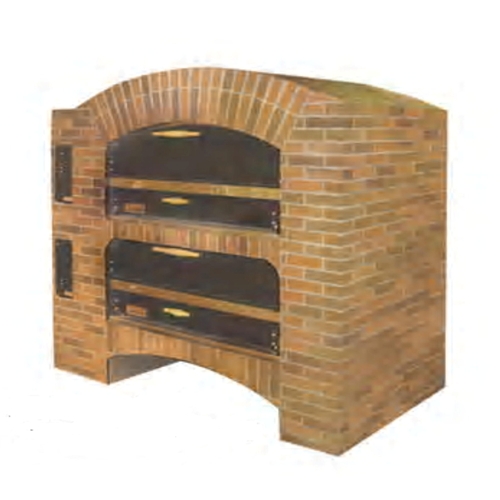 Marsal and Sons MB-42 STACKED Marsal 65"L Pizza Oven, Deck Type, gas, stacked (2) 36" x 42" brick lined baking chambers